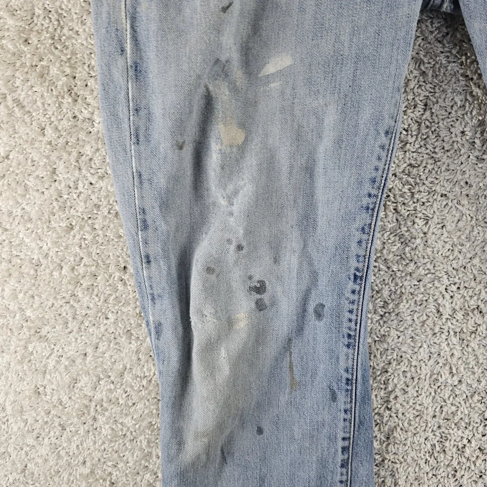 Polo Ralph Lauren Vintage Classic 67 Button Fly Denim Jeans Size 32x32 Thrashed